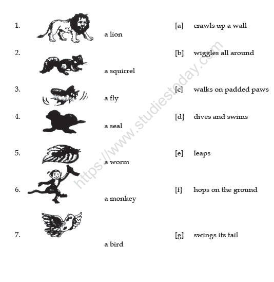 CBSE Class 3 English How Creatures Move Worksheet